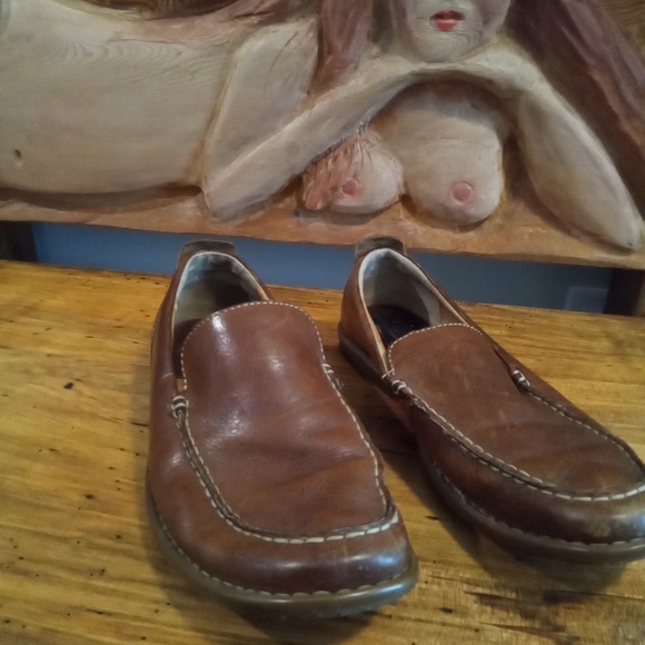 Born Men's Size 10.5 Casual Leather Slip-on Shoes - Picture 2 of 16